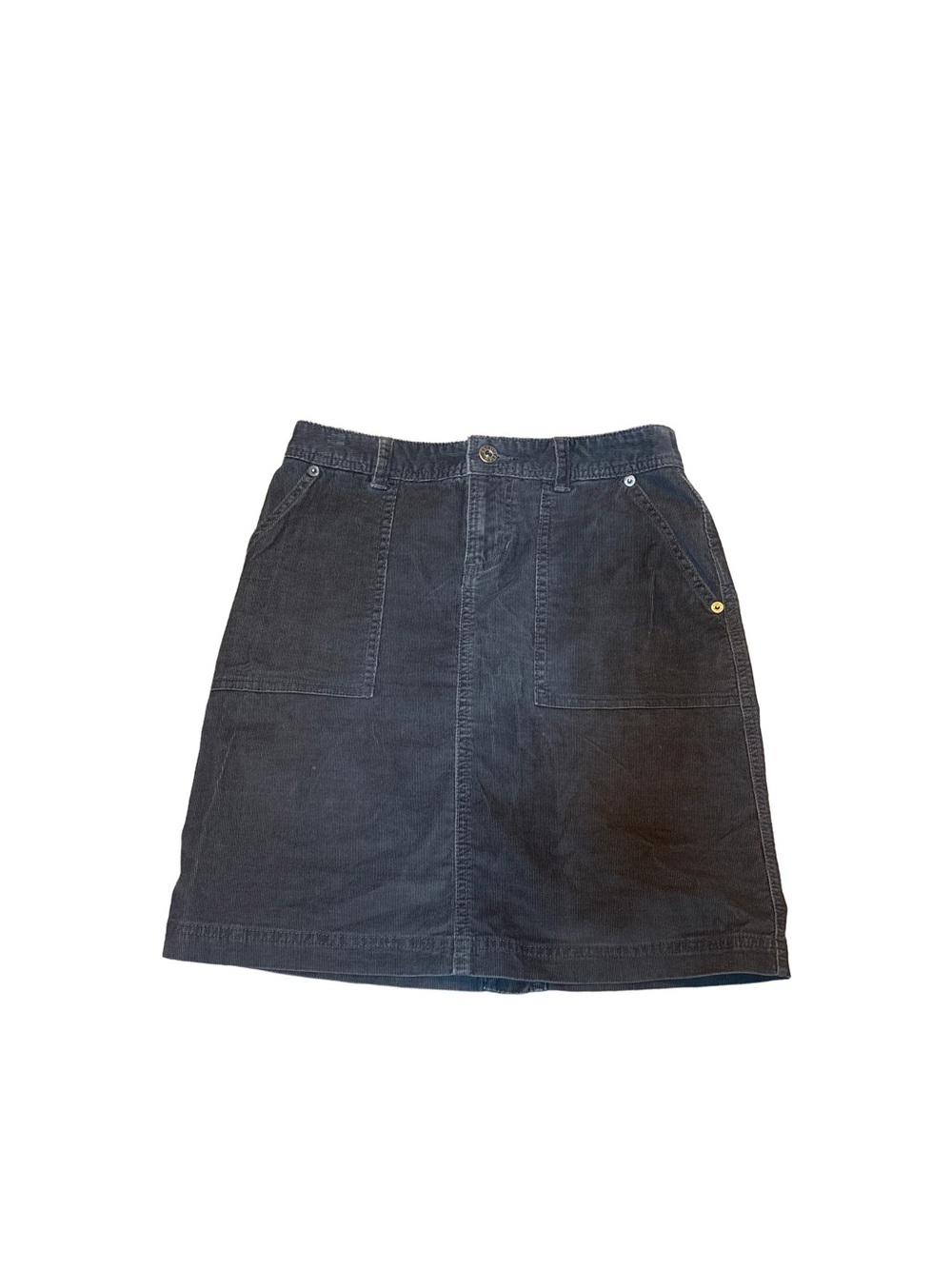 North Face Women's Dark Gray Corduroy Pocket Skirt. XS